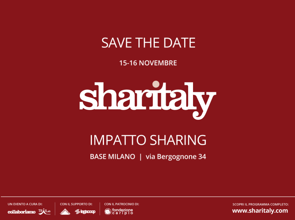 save-the-date-Sharitaly 15-16 Novembre a Base Milano