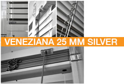 Veneziana 25 mm silver